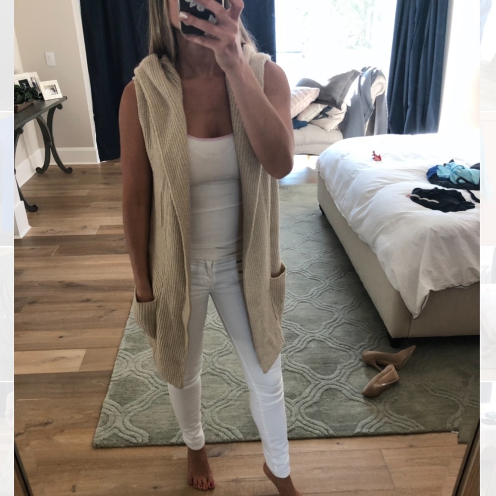Beige knit sweater
